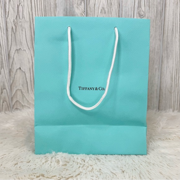 SET OF 5 - Tiffany & Co. Blue Iconic Shopping Bag Medium Size 8” x 9.75” NEW - Picture 1 of 5